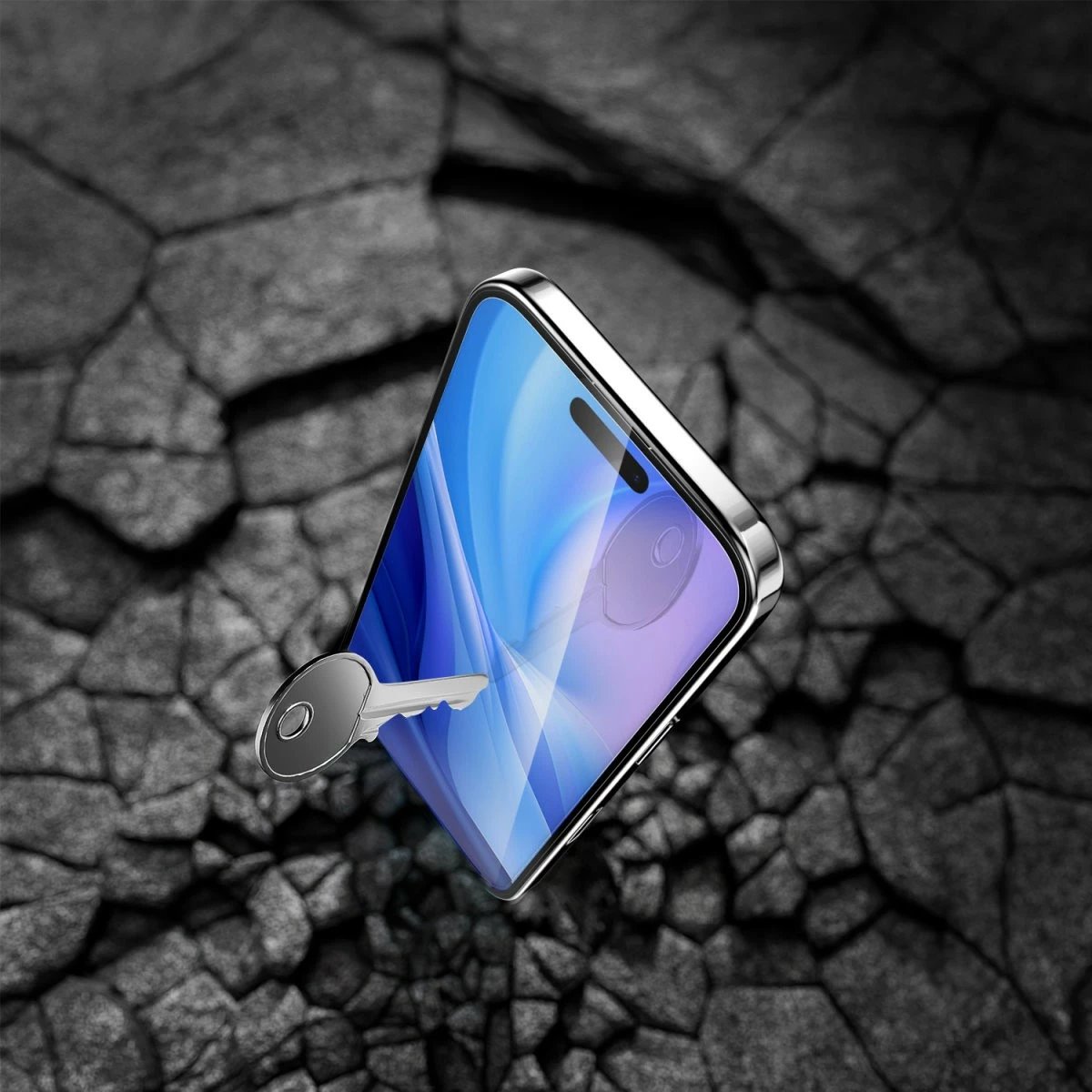 Mbështjellës ekrani 4smarts 541201, Apple, iPhone 16 Pro, Drop proof, Impact resistant, Scratch resistant, Transparent