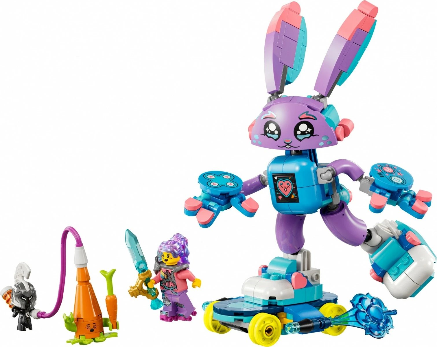 Set ndërtimi LEGO DREAMZzz 71490 Izzie and Gaming Bunchu, 252 pjesë