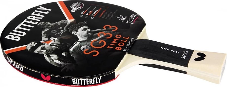 Reket ping pong Butterfly për meshkuj, i zi