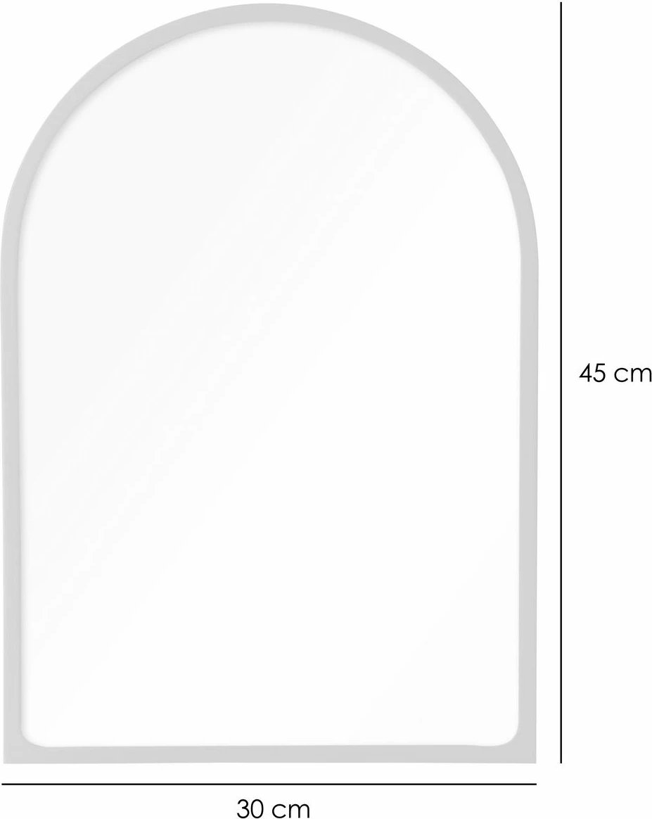 Pasqyrë dekorative Skye Decor, Opal, 30x45 cm, argjend