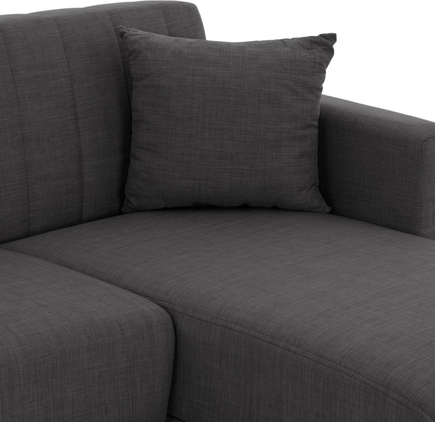 Divan qoshe GHUFRAN, gri, i kthyeshëm, 200x133x77cm