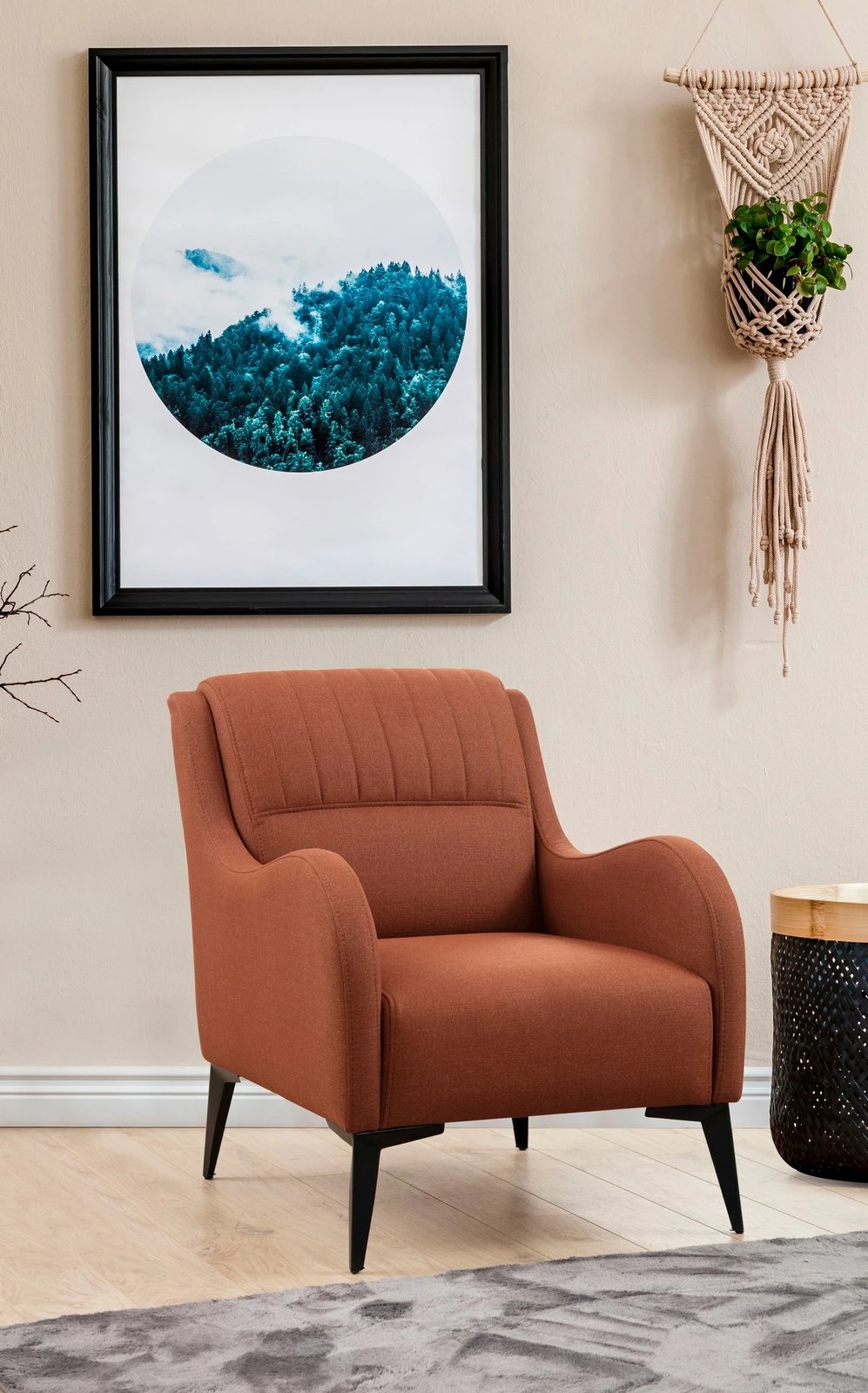 Karrige krahu Kenzo, ngjyrë e kuqe tullë, Atelier del Sofa