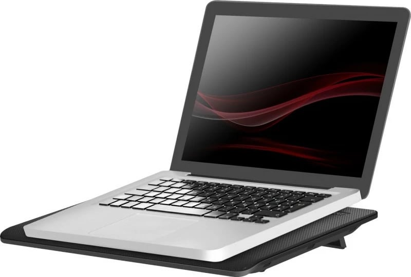 Mbajtëse ftohëse Defender NS-509 për laptop, 15.6-17", 5 ventilatorë, 2xUSB, Metal, E zezë