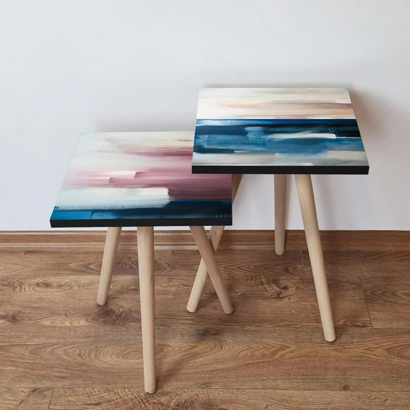 Set tavolina të mbivendosura, shumëngjyrëshe, Skye Decor, 2 copë, 2Shp419