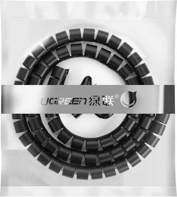 Mbështjellës kabllosh UGREEN LP121, 1.5 m, 25 mm, zi