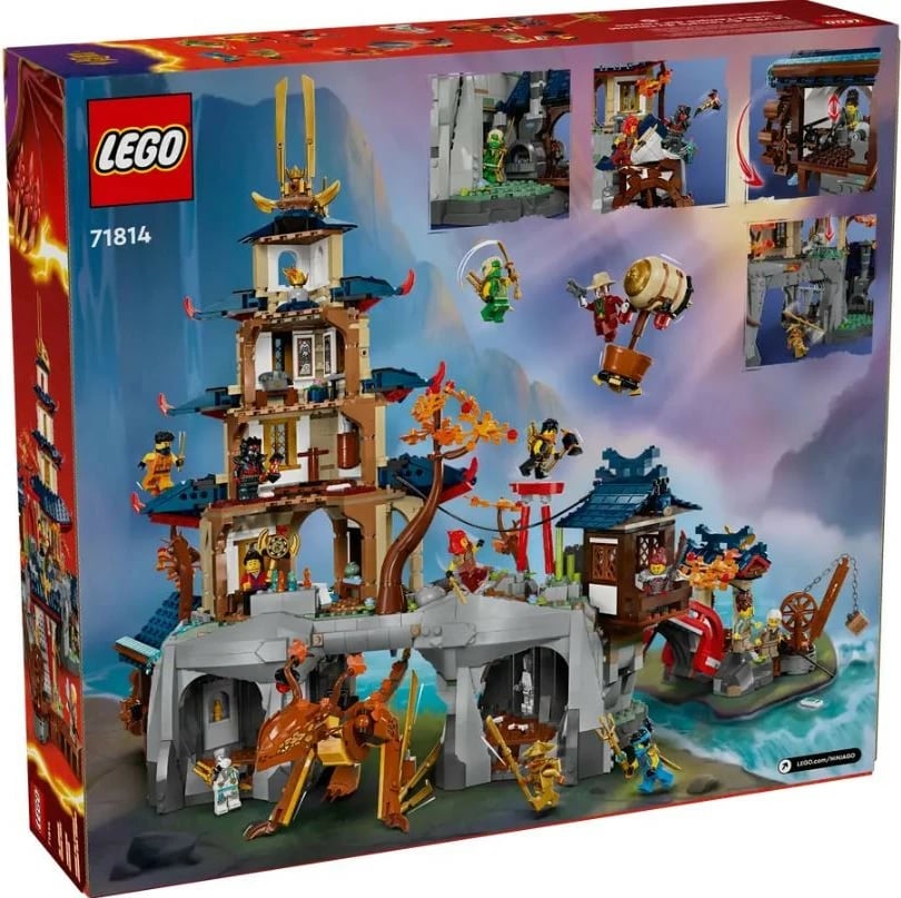 Set ndërtimi LEGO Ninjago 71814 Tournament City with Temple 3489 pjesë 14+ ekstra i madh