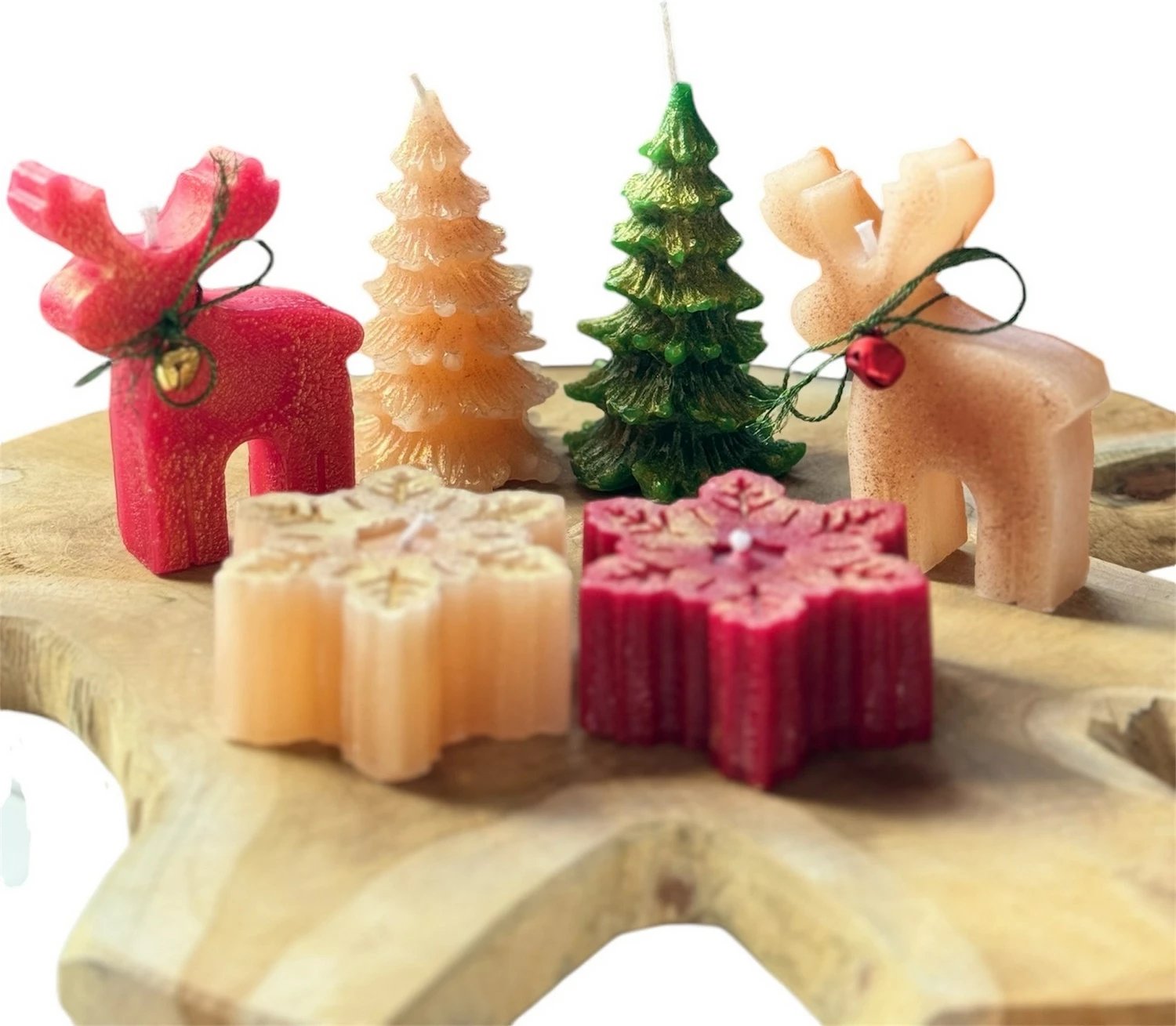 Set qirinjsh (6 copë), Evila Originals, set qirinjsh për Krishtlindje