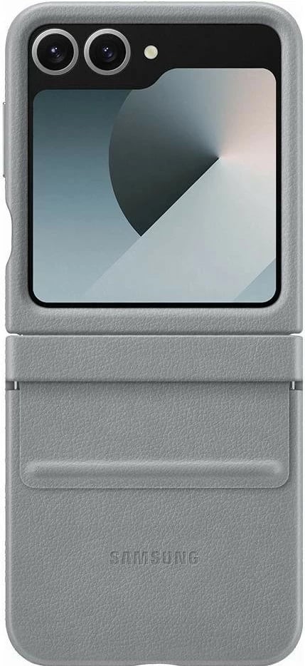 Mbështjellës Samsung Galaxy Z Flip 6, eco-leather, gri