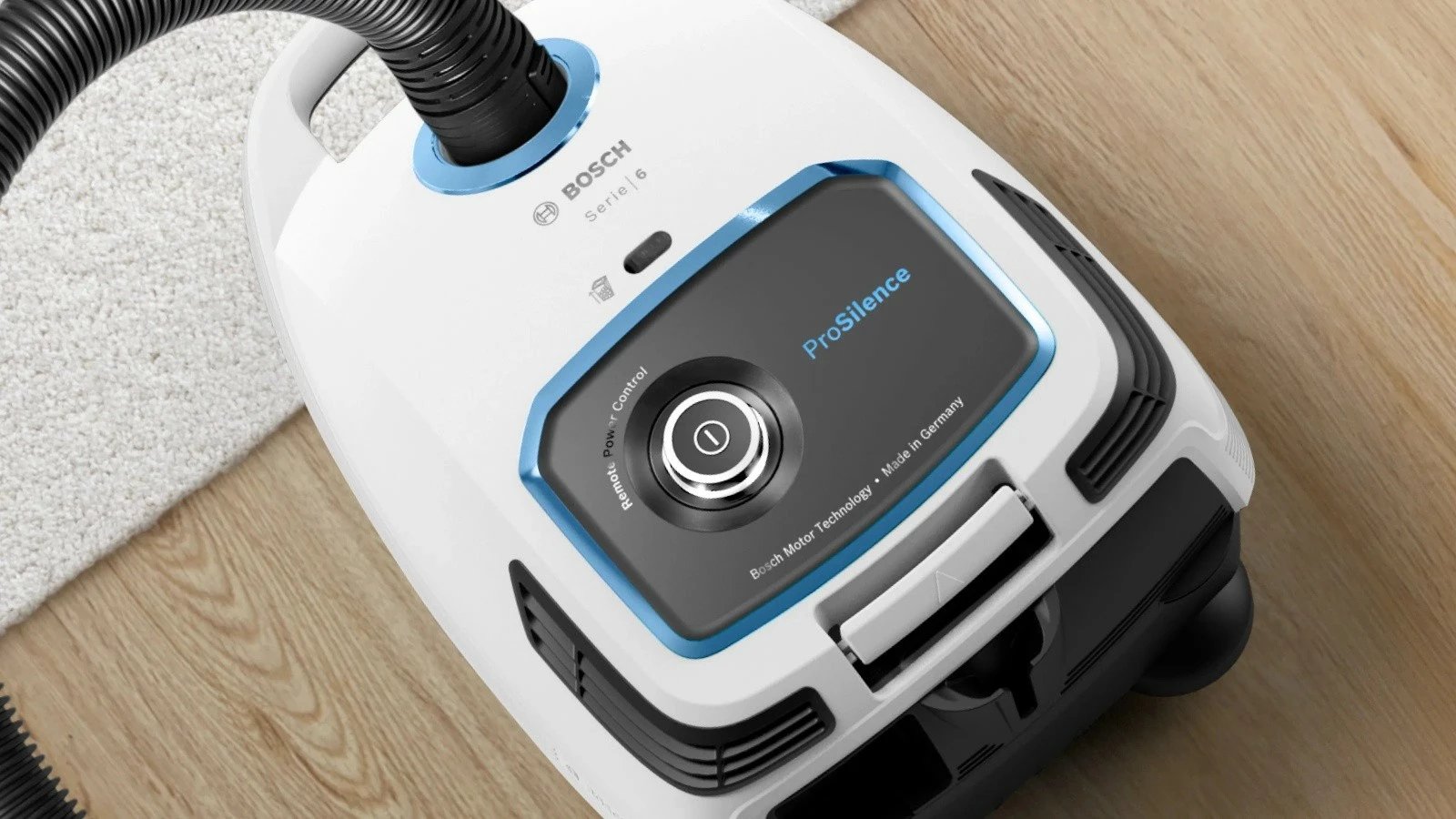 Fshesë me qese, Bosch, BGB6SIL1, ProSilence 66 dB, filtër HEPA, rreze 12 m, e bardhë