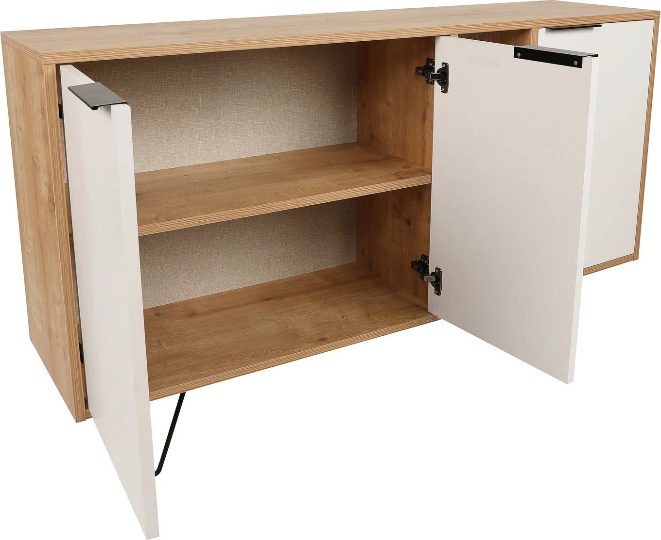 Konsol Skye Decor, Clara, ngjyrë lisi dhe e bardhë