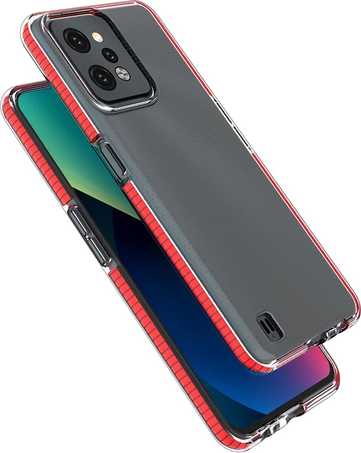 Mbështjellës Hurtel Spring Case për Realme C31, TPU, blu e çelët