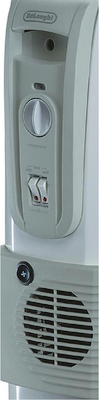 Radiator me vaj elektrik, DeLonghi KH770925V, 2500W, 9 elemente, me ventilator, bardhë