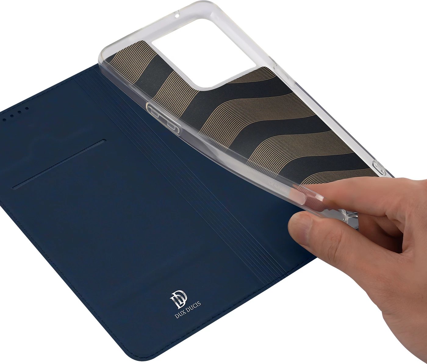 Mbështjellës Dux Ducis Skin Pro për Oppo Reno 8, me kapak, xhep për kartelë, funksion standi, kaltër Mbështjellës Dux Ducis Skin Pro për Oppo Reno 8, me kapak, xhep për kartelë, funksion standi, kaltër