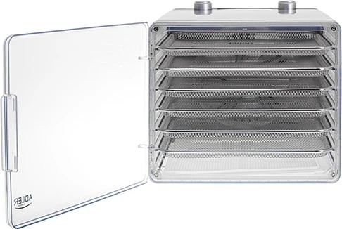 Tharëse ushqimi, Adler, AD 6660, 600W, 6 programe automatike, 30-75°C, 0.5-48 orë, 6 sita inoksi, palosshme