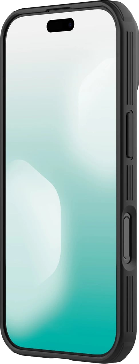 Mbështjellës Nillkin CamShield Pro për iPhone 17, MagSafe kompatibil, PC+TPU, transparent i zi