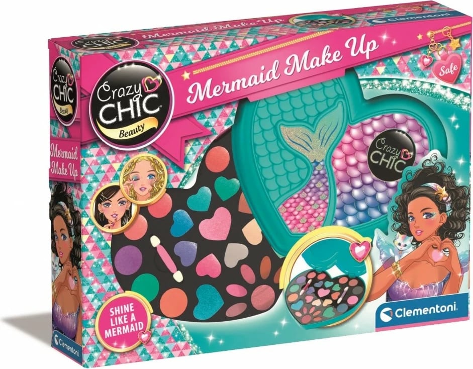 Paletë grimi Clementoni Crazy CHIC Siren Palette, për vajza, Multikolor