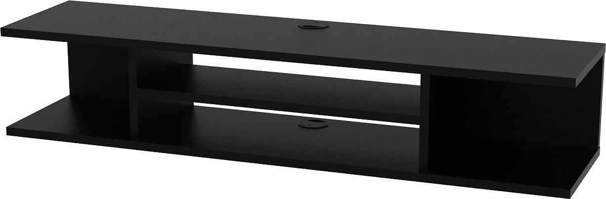 Komodinë TV Skye Decor, Pivot, e zezë