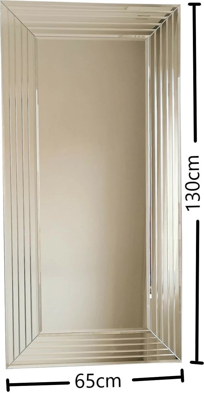 Pasqyrë Hanah Home, A305D, ngjyrë argjendi, 60x100cm