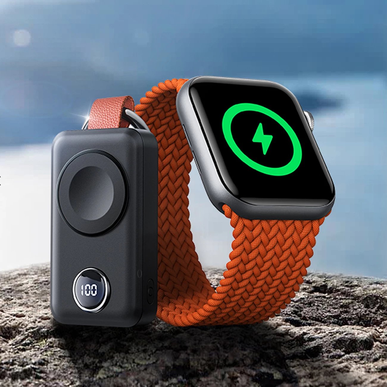 Powerbank wireless Joyroom JR-WQW01 për Apple Watch, 2000mAh, 3W, e zezë