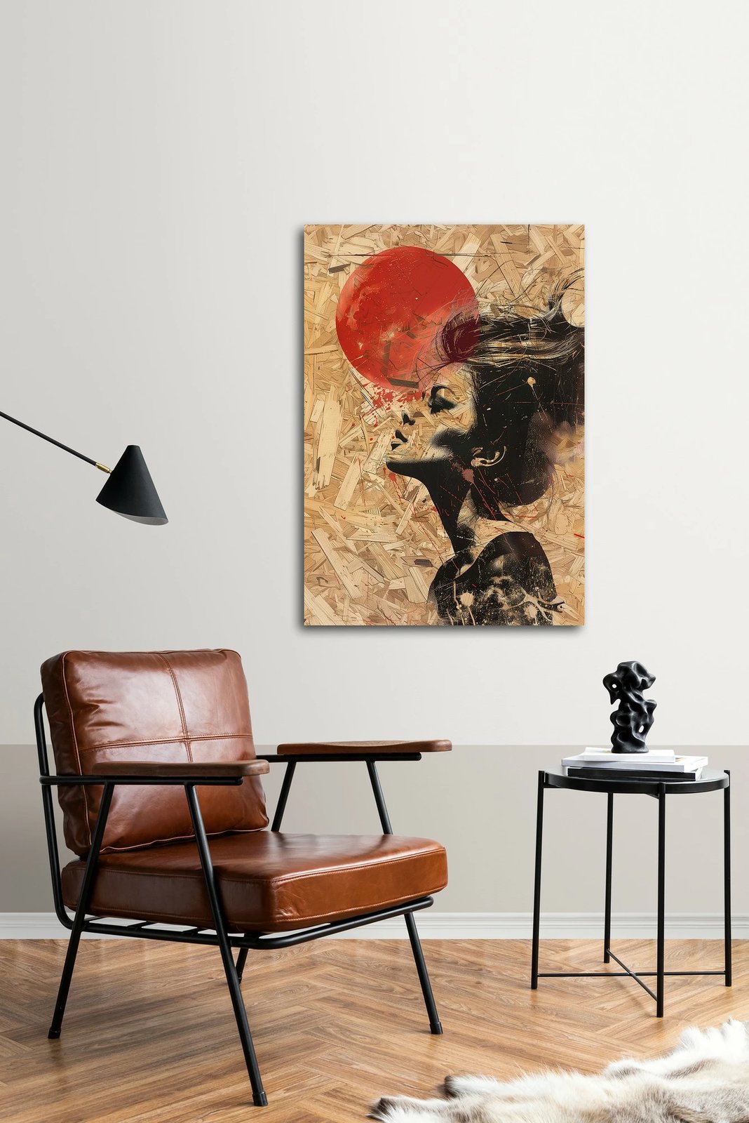 Pikturë dekorative me kornizë MDF, Wallity, Huhu317, 50x70cm