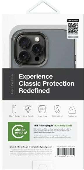 Mbështjellës UNIQ Lyden DS për iPhone 16 Pro Max 6.9", Magclick, blu e zezë