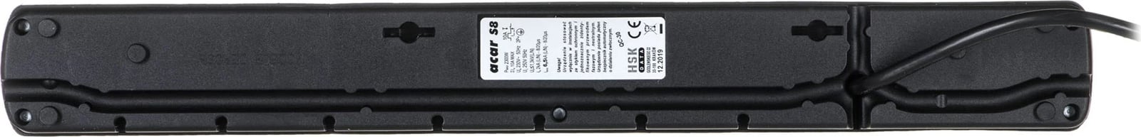 Kabllo vazhduese Acar S8, 1.5m, e zezë