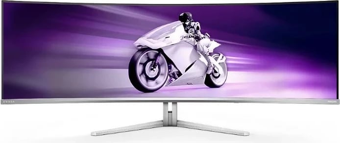 Monitor Philips Evnia 49M2C8900, 49", OLED i lakuar, DQHD, 0.03ms, 240Hz, HDR, DTS, ngjyrë e bardhë