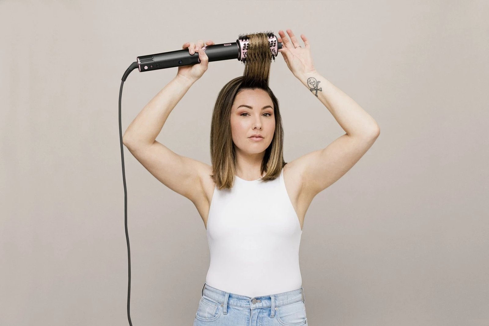 Stiluese për floke Multistyler Shark FlexStyle 5-in-1, 1400W, e zezë/ rozë