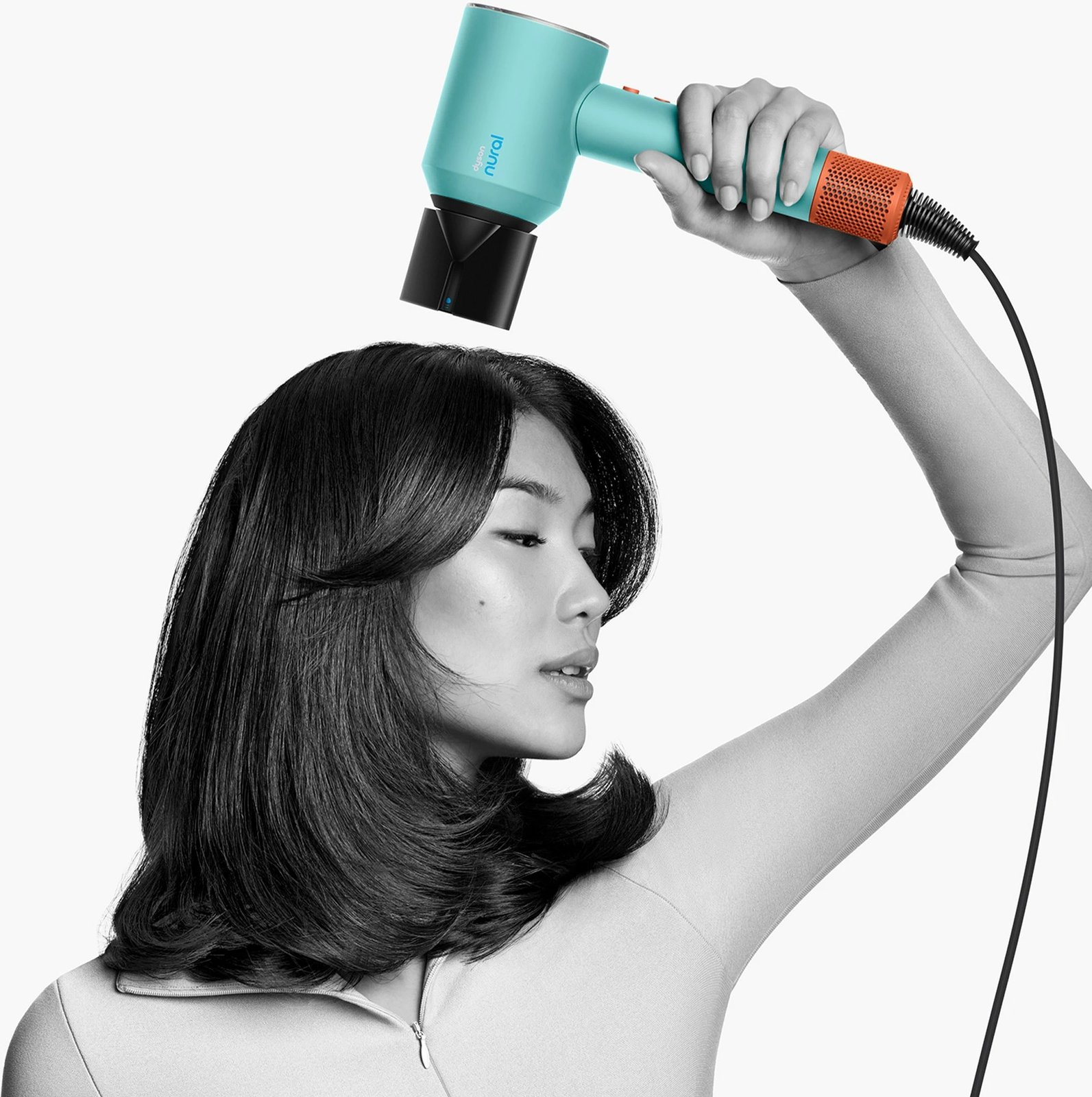 Tharëse flokësh Dyson Supersonic Nural, 1600 W, 13.3 l/s, Blu, Portokalli Tharëse flokësh Dyson Supersonic Nural, 1600 W, 13.3 l/s, Blu, Portokalli