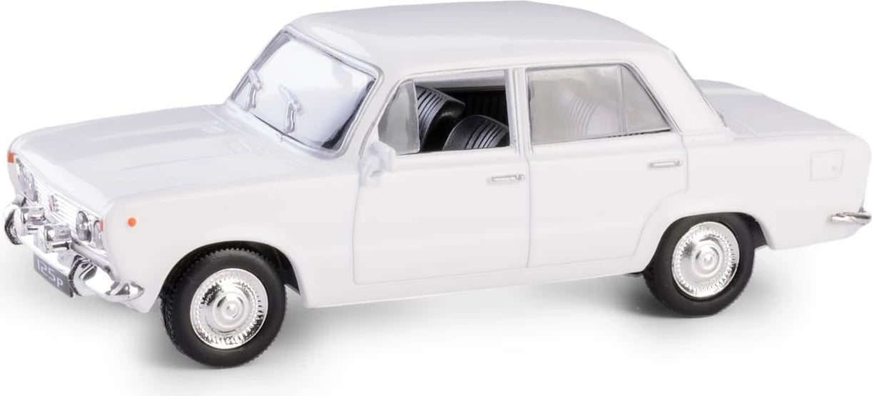 Makine lodër Daffi FIAT 125P, model 1:43, e bardhë