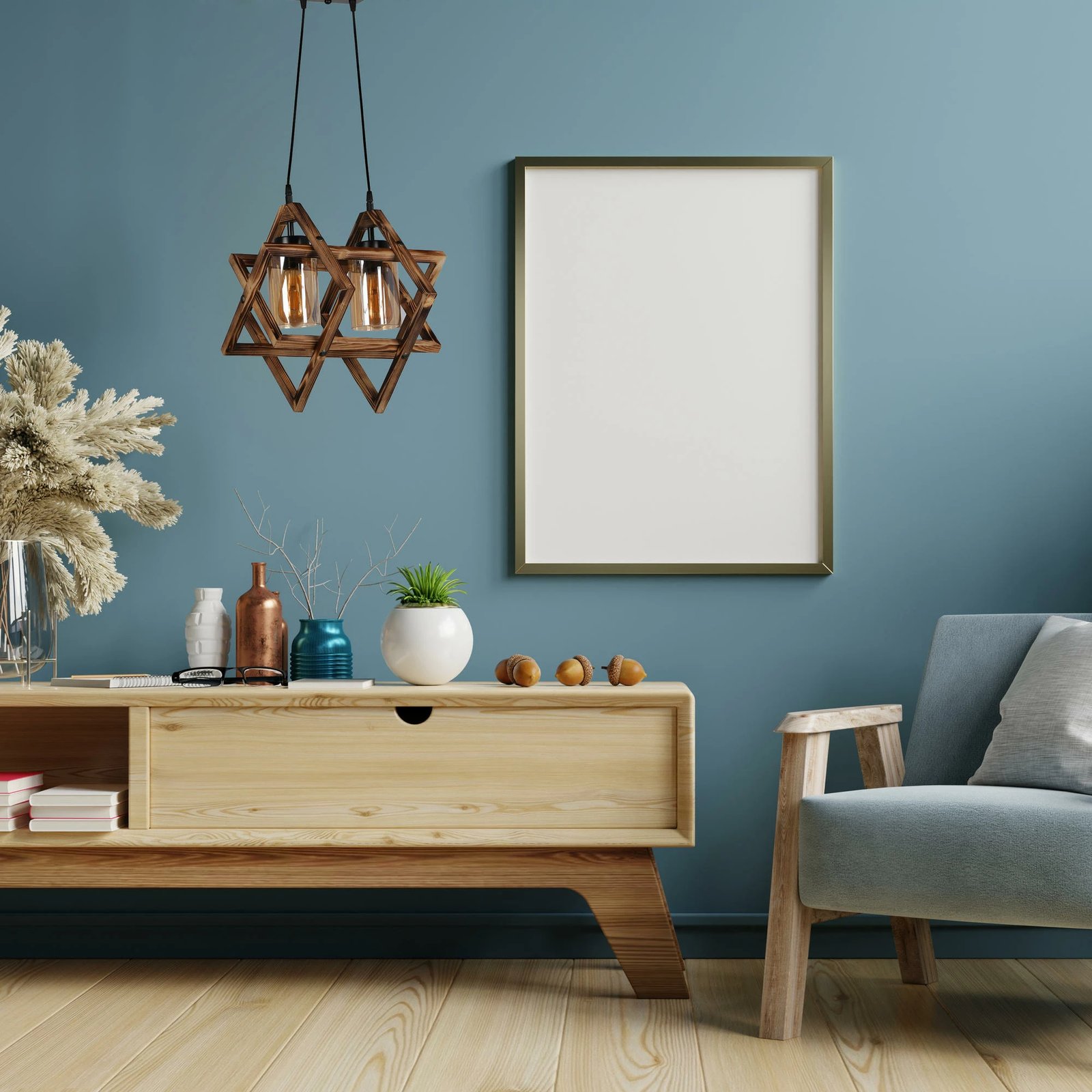 Llambë tavani prej druri, Opviq Berlin, 2 copë, ngjyrë kafe