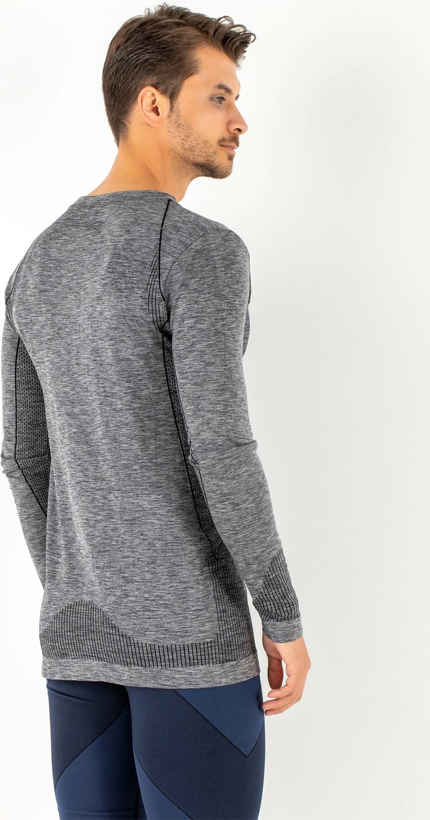 Bluzë sportive për meshkuj Jumeon, 237-007400003, ngjyrë gri
