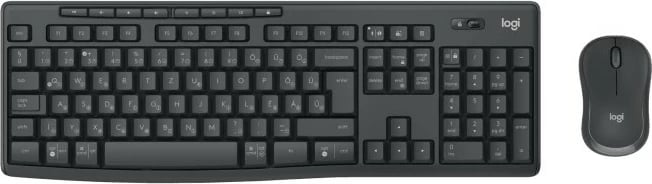 Tastierë me maus Logitech MK370 Combo for Business, wireless, Bluetooth, QWERTZ, grafit