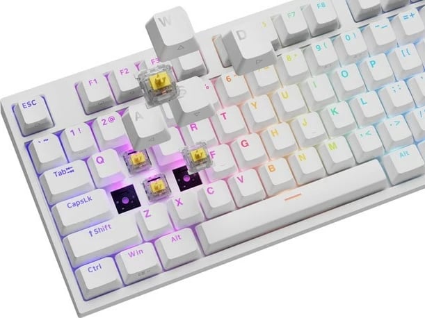 Tastierë mekanike Genesis Thor 404, RGB, Gateron Yellow Pro, full-size, e bardhë Tastierë mekanike Genesis Thor 404, RGB, Gateron Yellow Pro, full-size, e bardhë