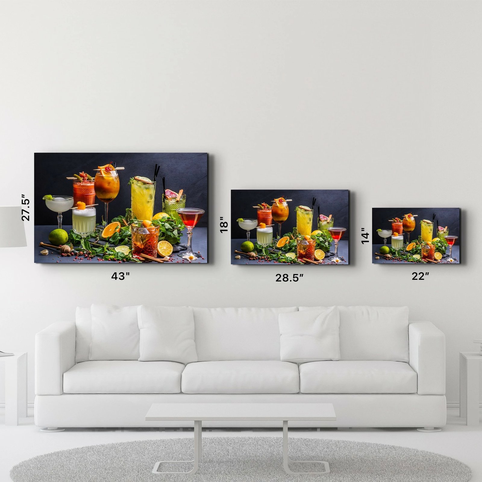 Pikturë dekorative prej xhami të temperuar, Wallity VFT-2051, 46x72cm