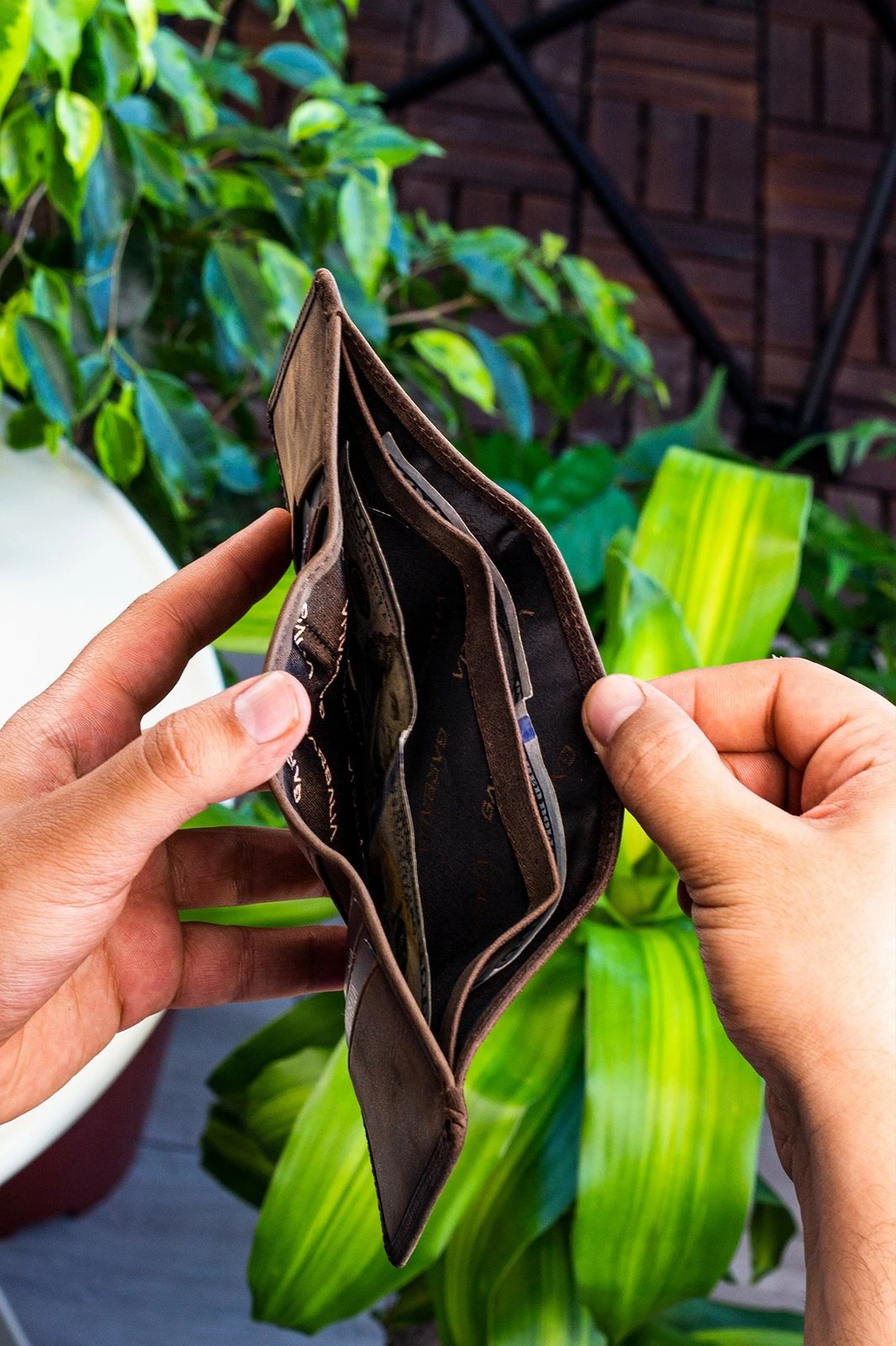 Portofol për burra, lëkurë natyrale, ngjyrë kafe, Zoozie Bags, Western