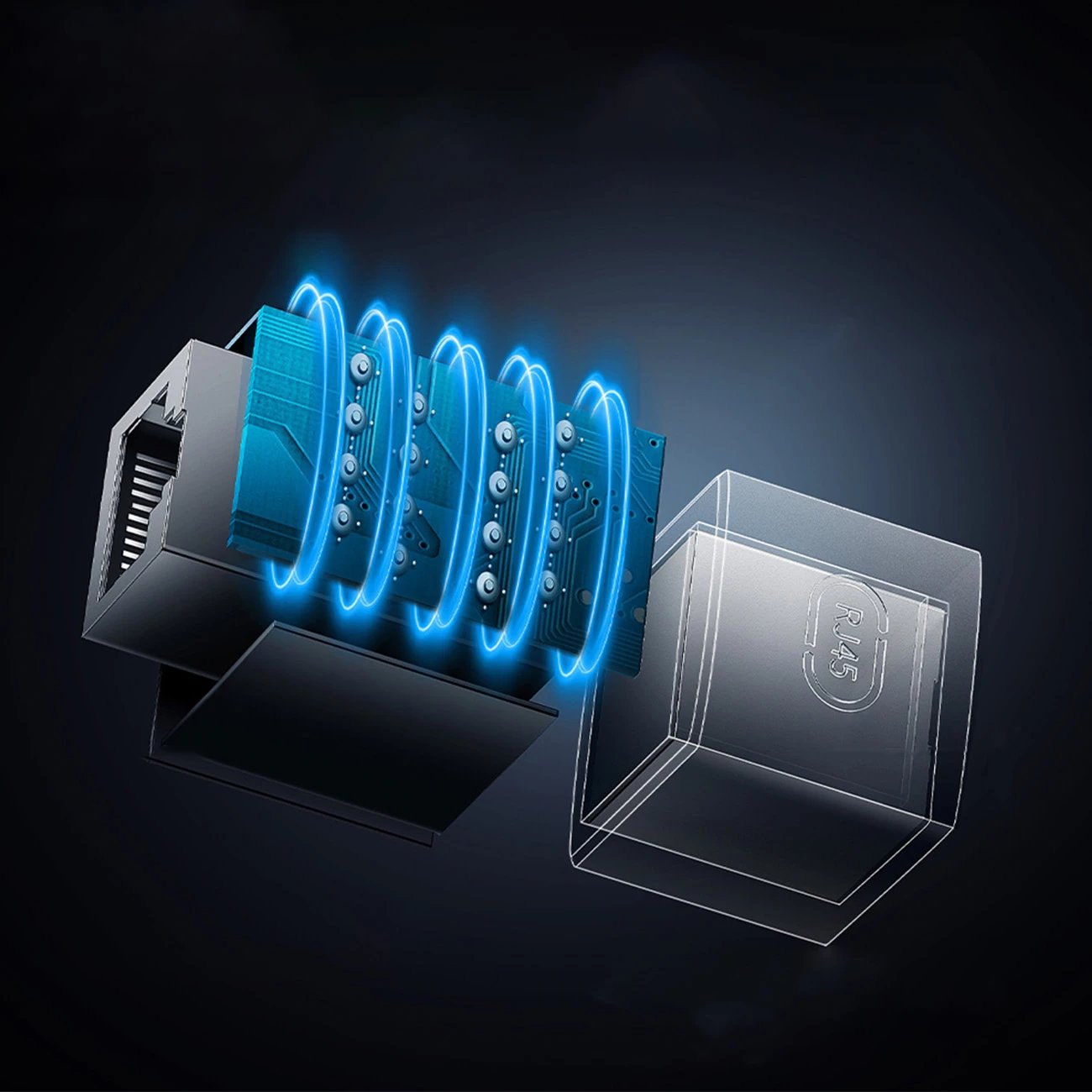 Lidhës rrjeti Baseus AirJoy Series, RJ45, 2 copë, i zi