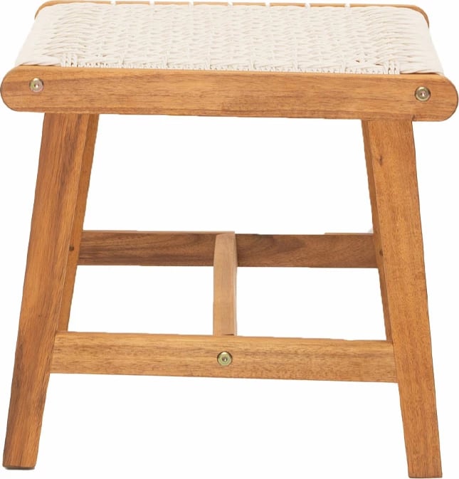 Karrige për bar Mesh, e bardhë-natyrale, 57x41x35.5