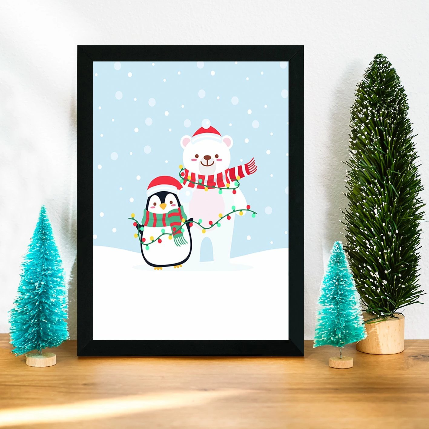 Pikturë dekorative me kornizë, MDF, Wallity, SC533917, shumëngjyrëshe, 24x29cm