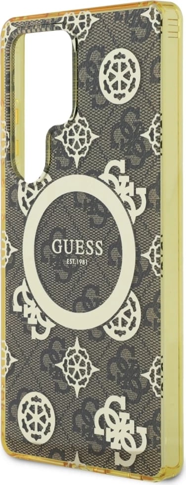 Mbështjellës Guess për Samsung Galaxy S25 Ultra, MagSafe, Peony Pattern, Kafe Mbështjellës Guess për Samsung Galaxy S25 Ultra, MagSafe, Peony Pattern, Kafe