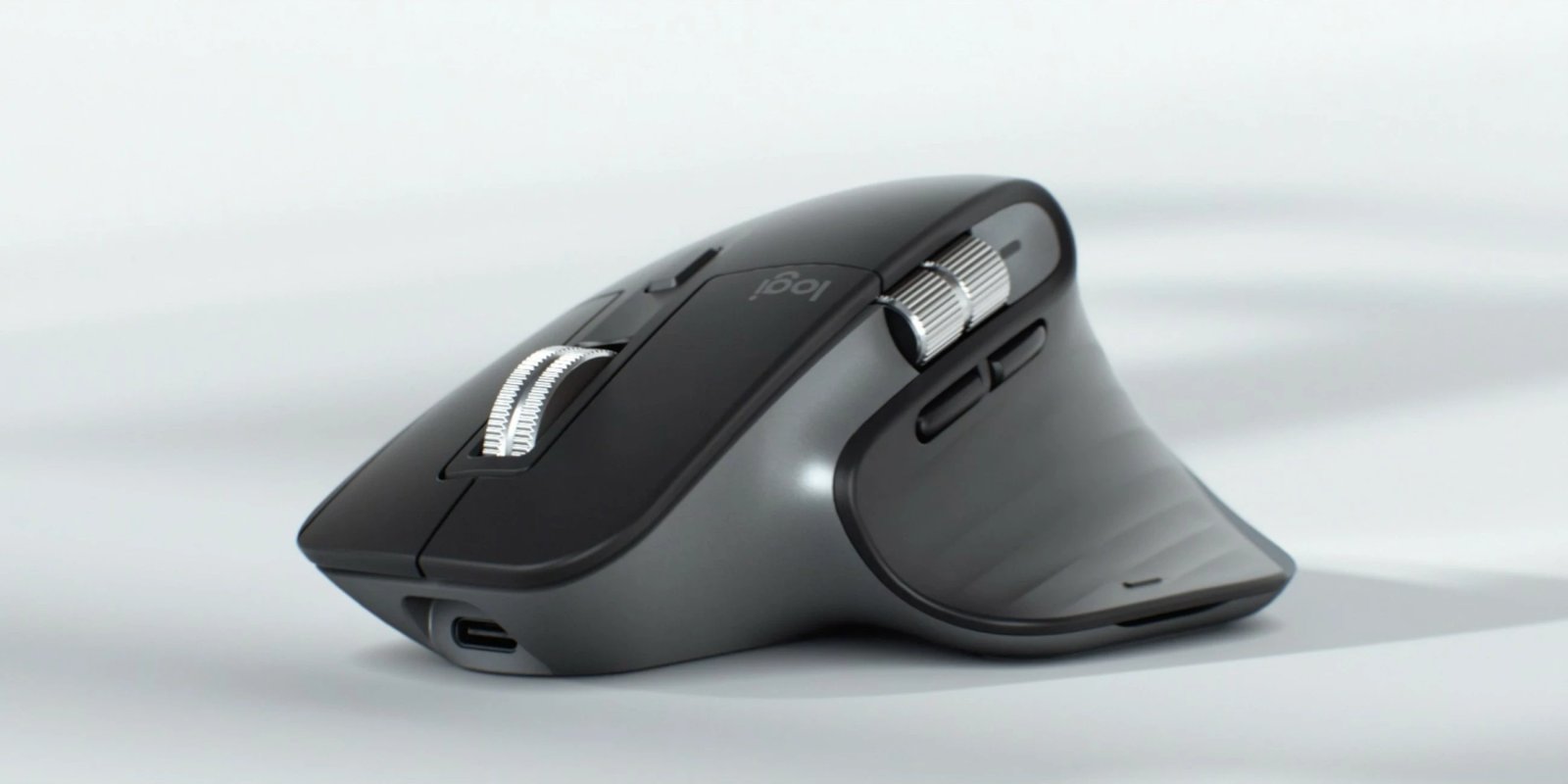 Maus Logitech MX Master 3S për Mac, Wireless, 8000 DPI, E zezë, Argjendtë