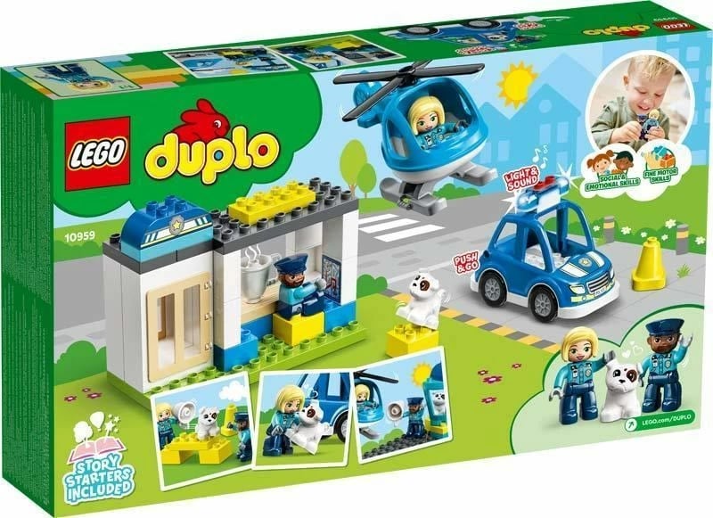 Lodër për fëmijë LEGO Duplo 10959 Police Station and Helicopter