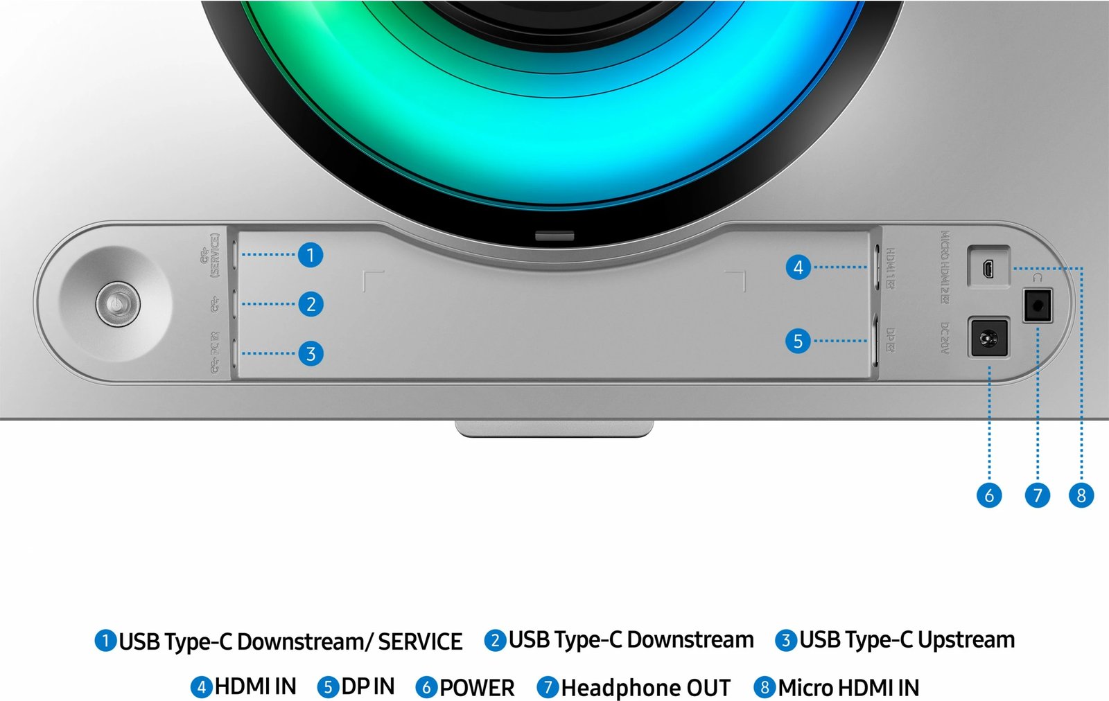 Monitor Samsung S49DG934SU, 49", Dual QHD, OLED, Silver