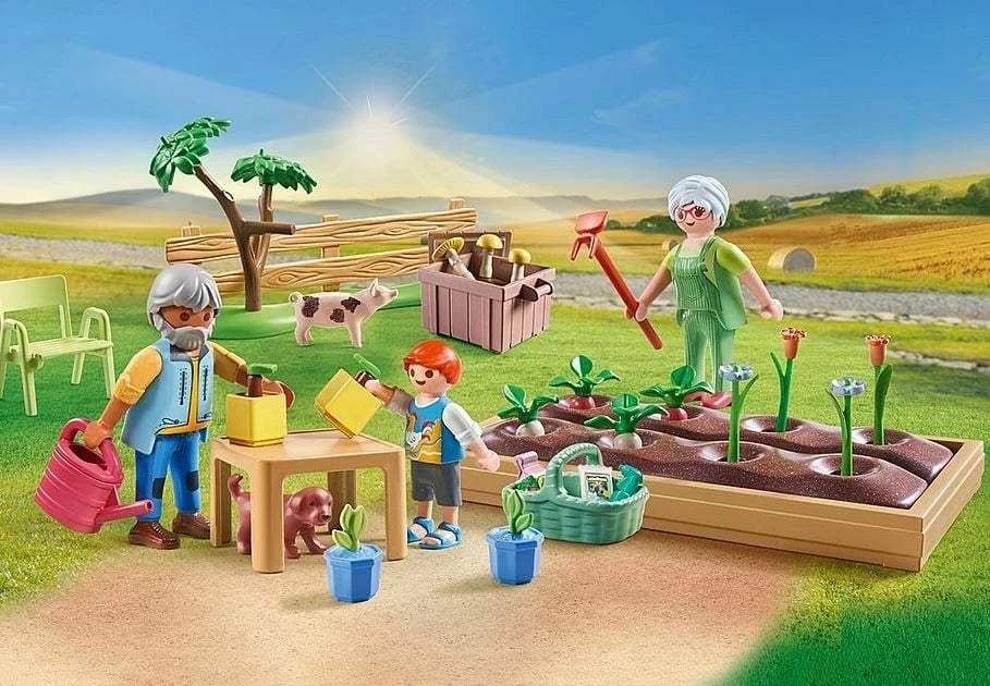 Set figurina Playmobil Country 71443 Kopshti i perimeve te gjyshi, 69 pjesë