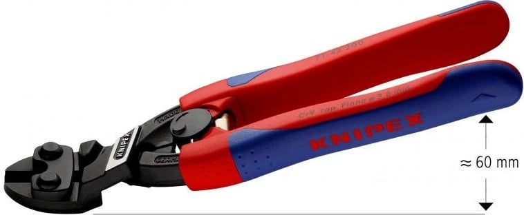 Prerëse teli Knipex 71 42 200, 200mm, kuqe/blu