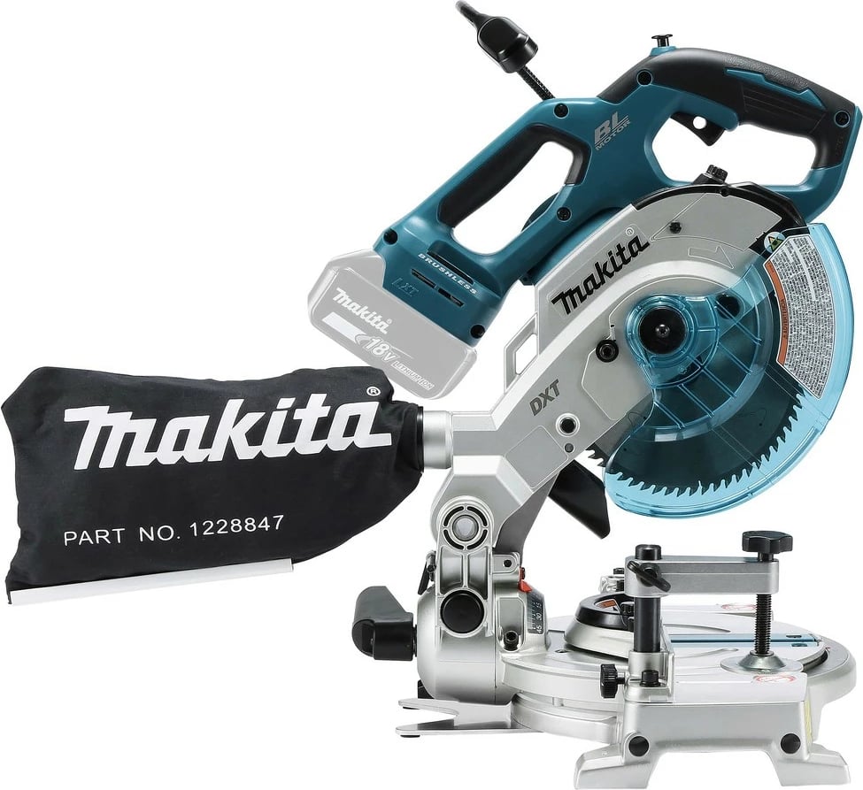 Sharrë këndi Makita DLS600Z, akku, blu