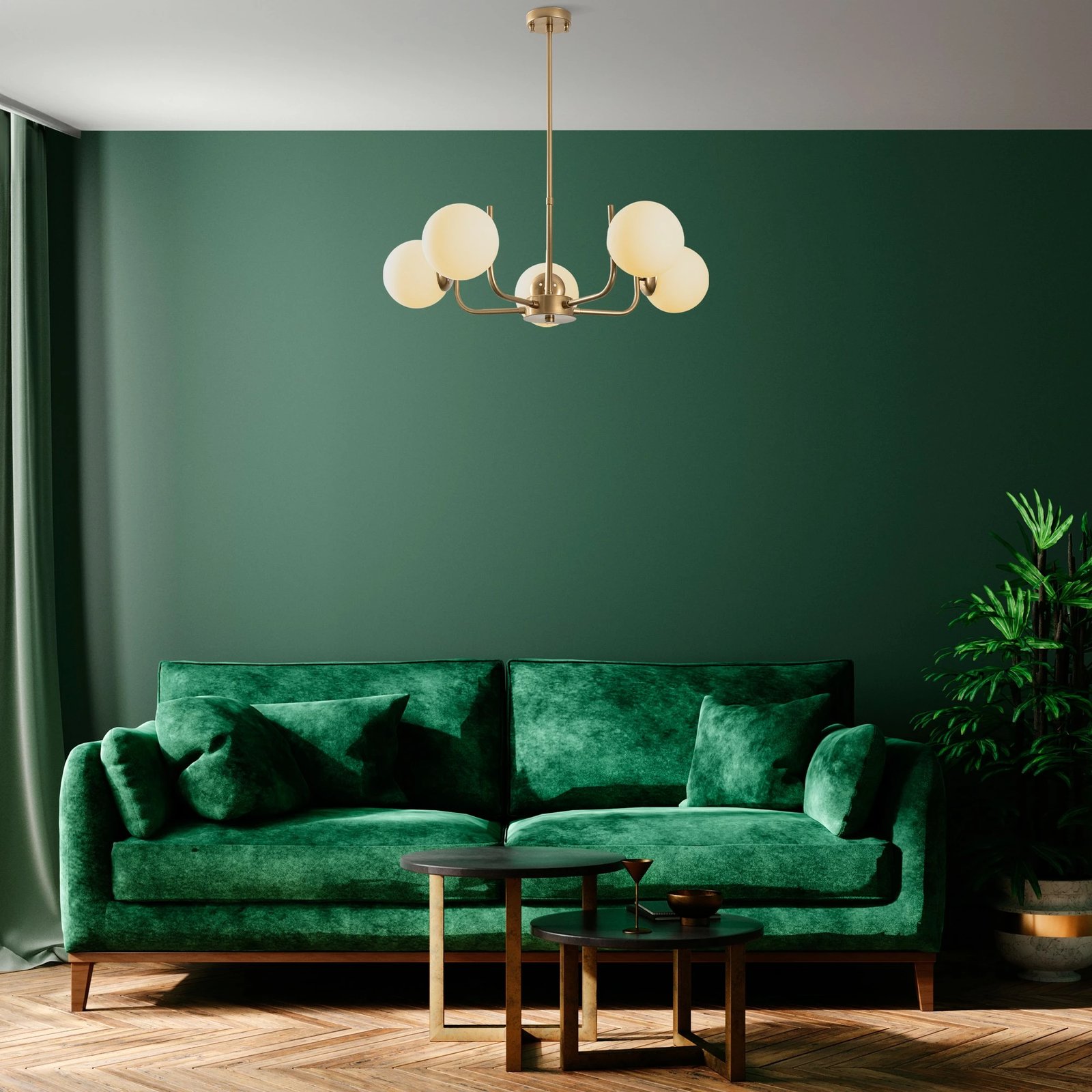 Llambë tavani Opviq, Antler, ngjyrë ari, 69cm