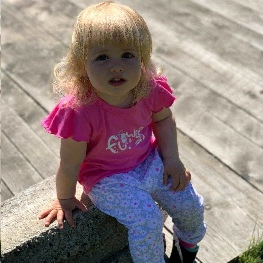 set për foshnje 2-pjesësh, New Baby, Happy Flower, pambuk 100%, për vajza, madhësia 56 (0-3m), rozë e errët (2 copë)