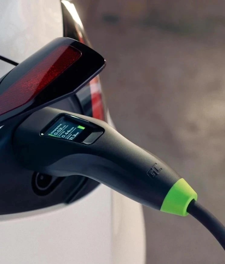 Mbushësi mobil për vetura elektrike Green Cell Habu EVGC01, 11 kW, 7 m, Lloji 2 CEE Wallbox, Ngjyrë e zezë