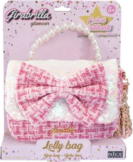 Çantë shpatull Nice Dolce Bag with Bow, për vajza, Rozë
